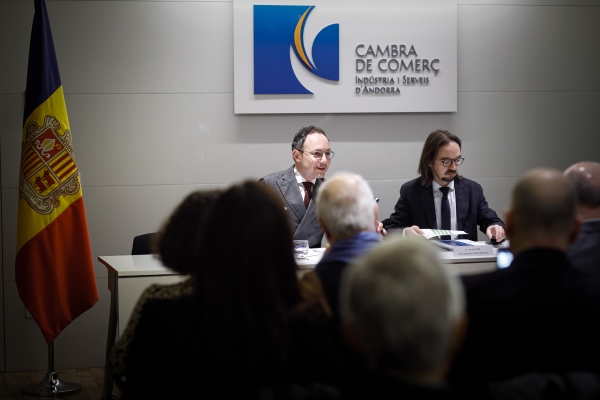 Espot i Riba comenten amb el sector empresarial les conclusions de l’informe de la Cambra de Comerç i Indústria d’Andorra en relació amb les negociacions per a l’Acord d’Associació